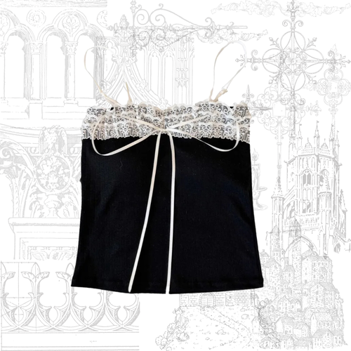 Bow Lace Camisole (Padded)