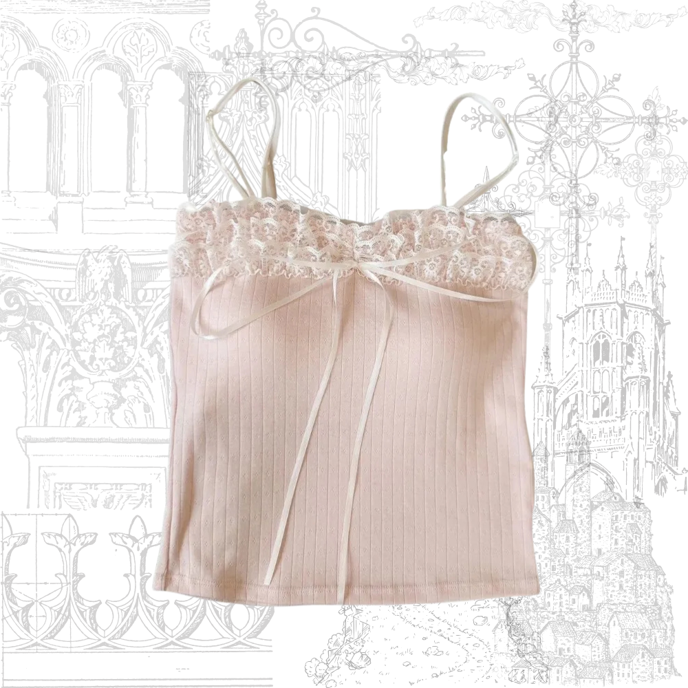 Bow Lace Camisole (Padded)