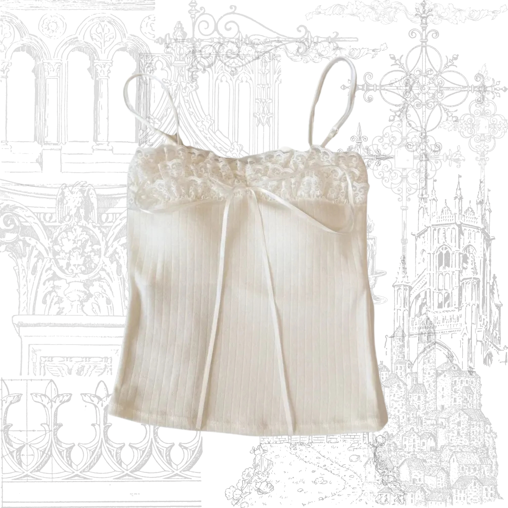 Bow Lace Camisole (Padded)