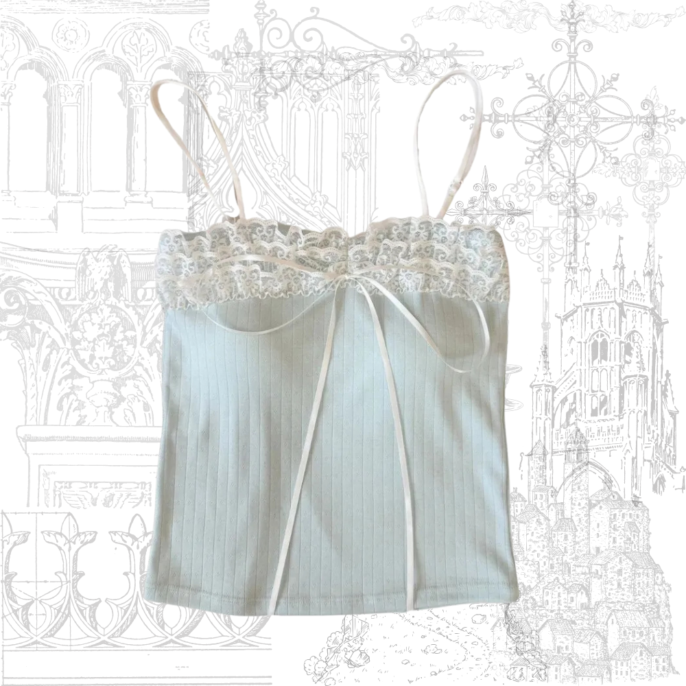 Bow Lace Camisole (Padded)