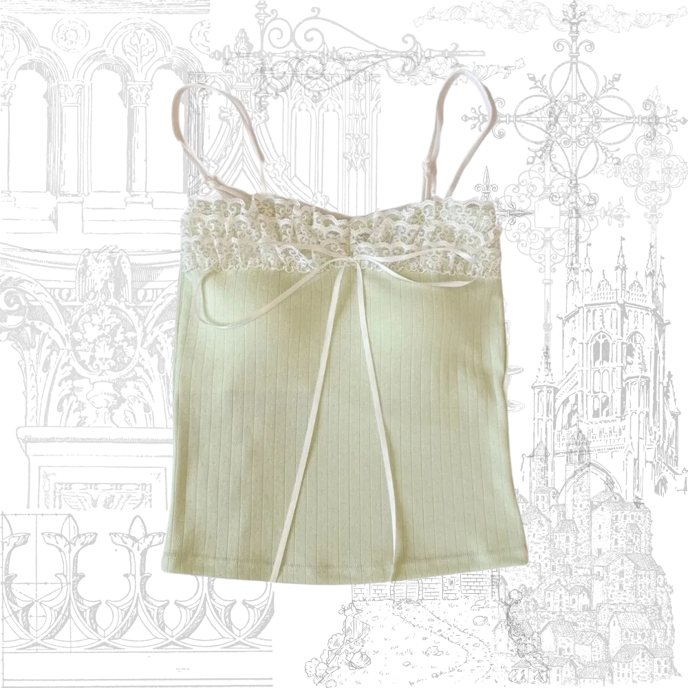Bow Lace Camisole (Padded)